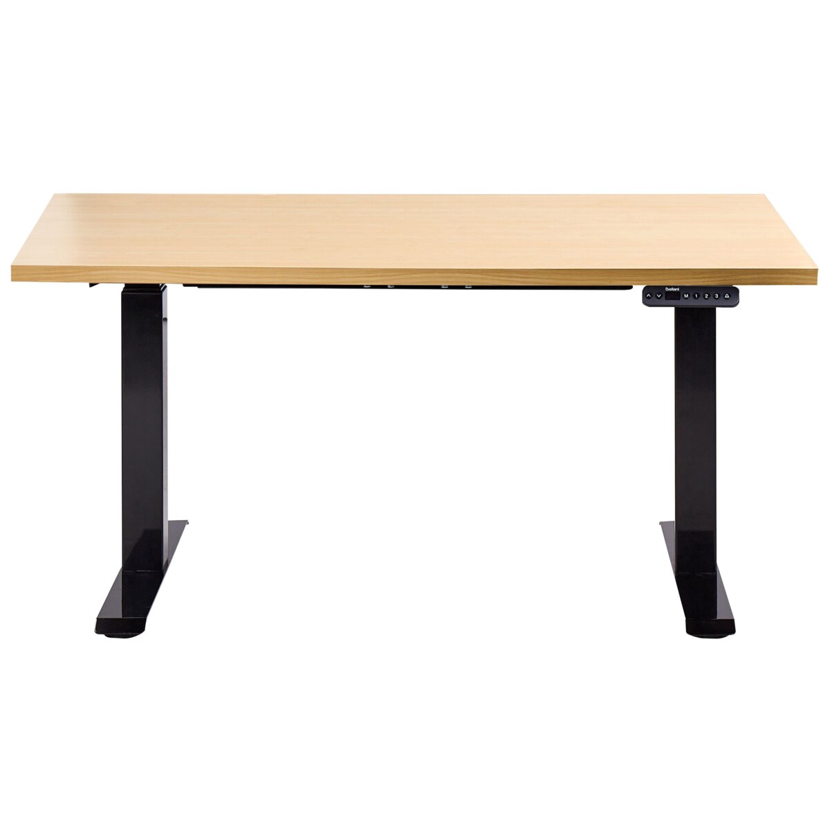 Biurko regulowane elektrycznie DESTINES Czarny/ jasny brąz 120 cm 72 cm