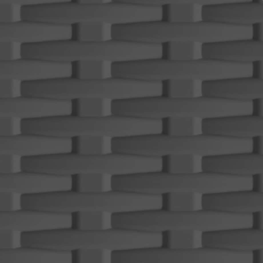 vidaXL Szafka plastikowa, 68x39x171,5 cm, motyw rattanu