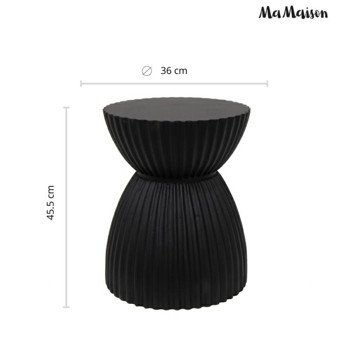 MaMaison stolik kawowy TURNO 36 czarny