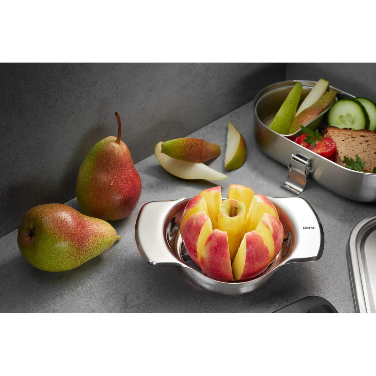 GEFU PARTI Krajalnica do jabłek ze stali