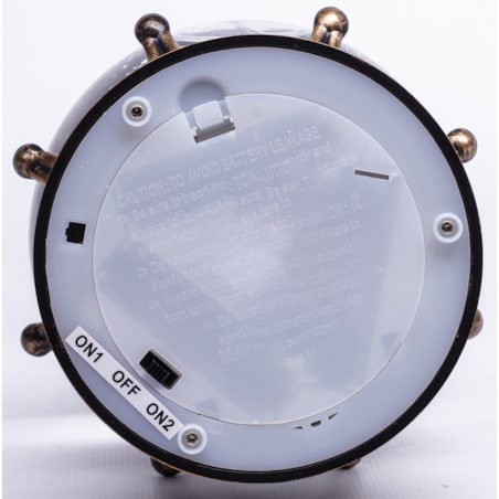 Szklana kula śnieżna z pozytywką 19x12x12 cm LED NATALE