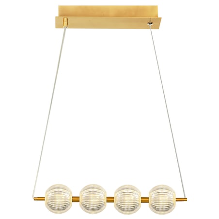 Lampa sufitowa wisząca Light Prestige Brillant złoty LED CCT 3000K/4000K/6000K (regulowana) 1 szt.