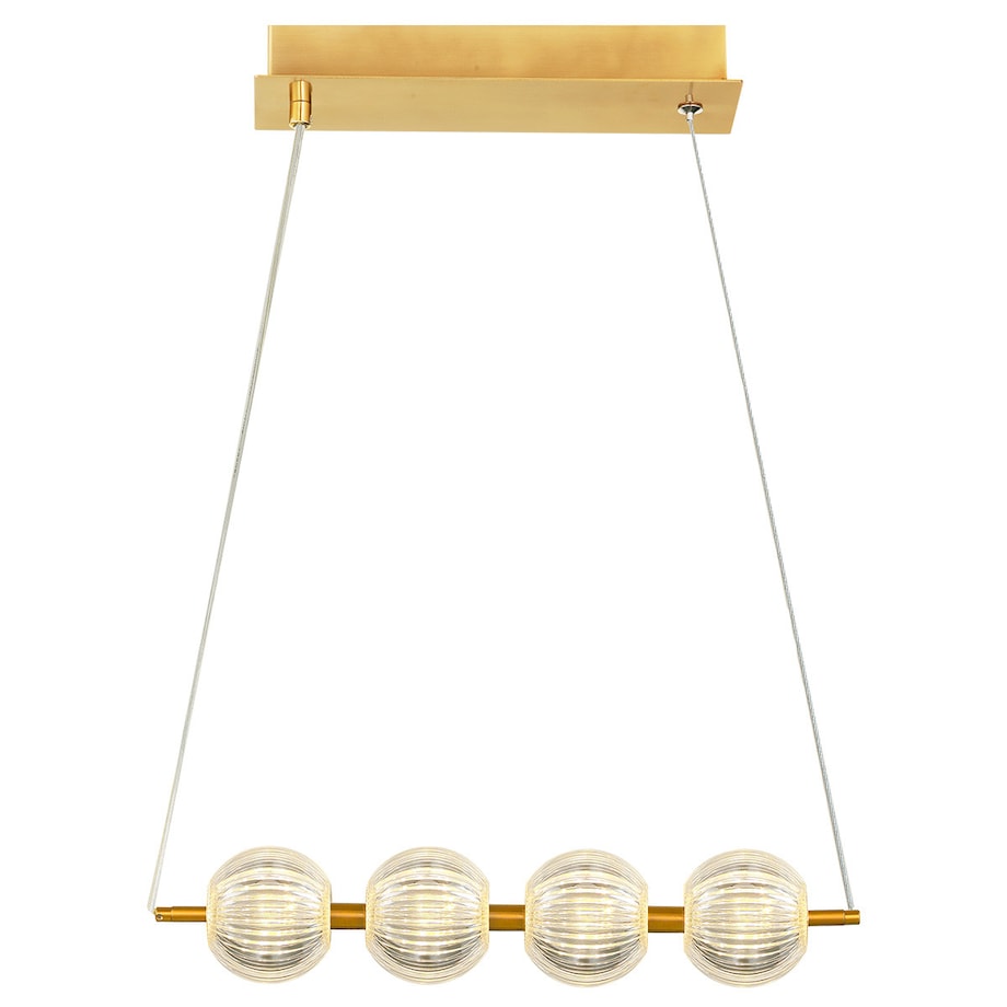 Lampa sufitowa wisząca Light Prestige Brillant złoty LED CCT 3000K/4000K/6000K (regulowana) 1 szt.