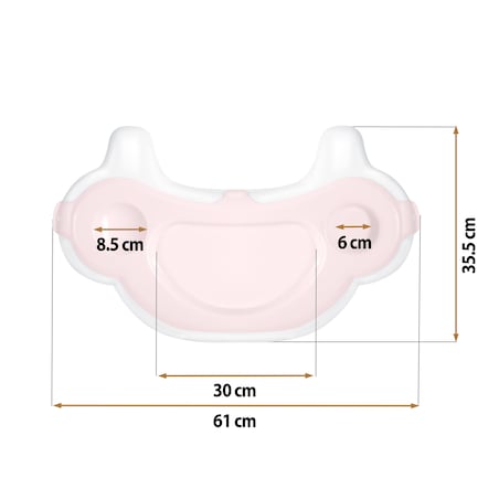 Tacka do krzesełka do karmienia Ricokids Sinco różowa