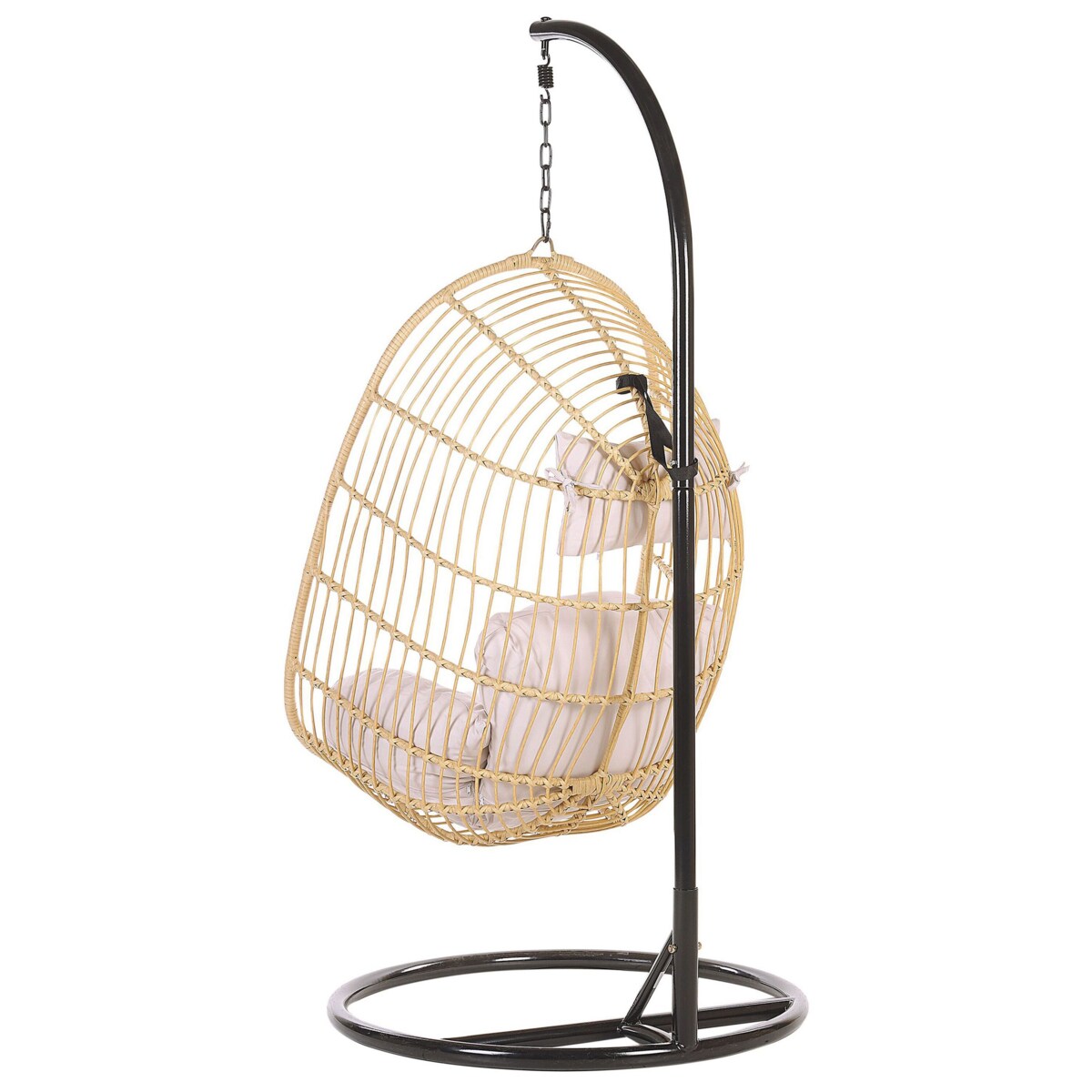 Fotel wiszący ze stojakiem CASOLI Technorattan Naturalny