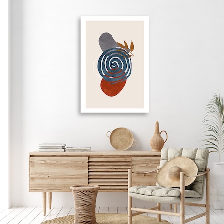 Obraz na płótnie, Geometryczne koła i kształty boho