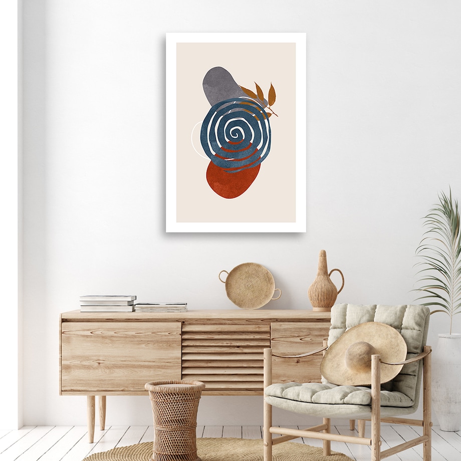 Obraz na płótnie, Geometryczne koła i kształty boho