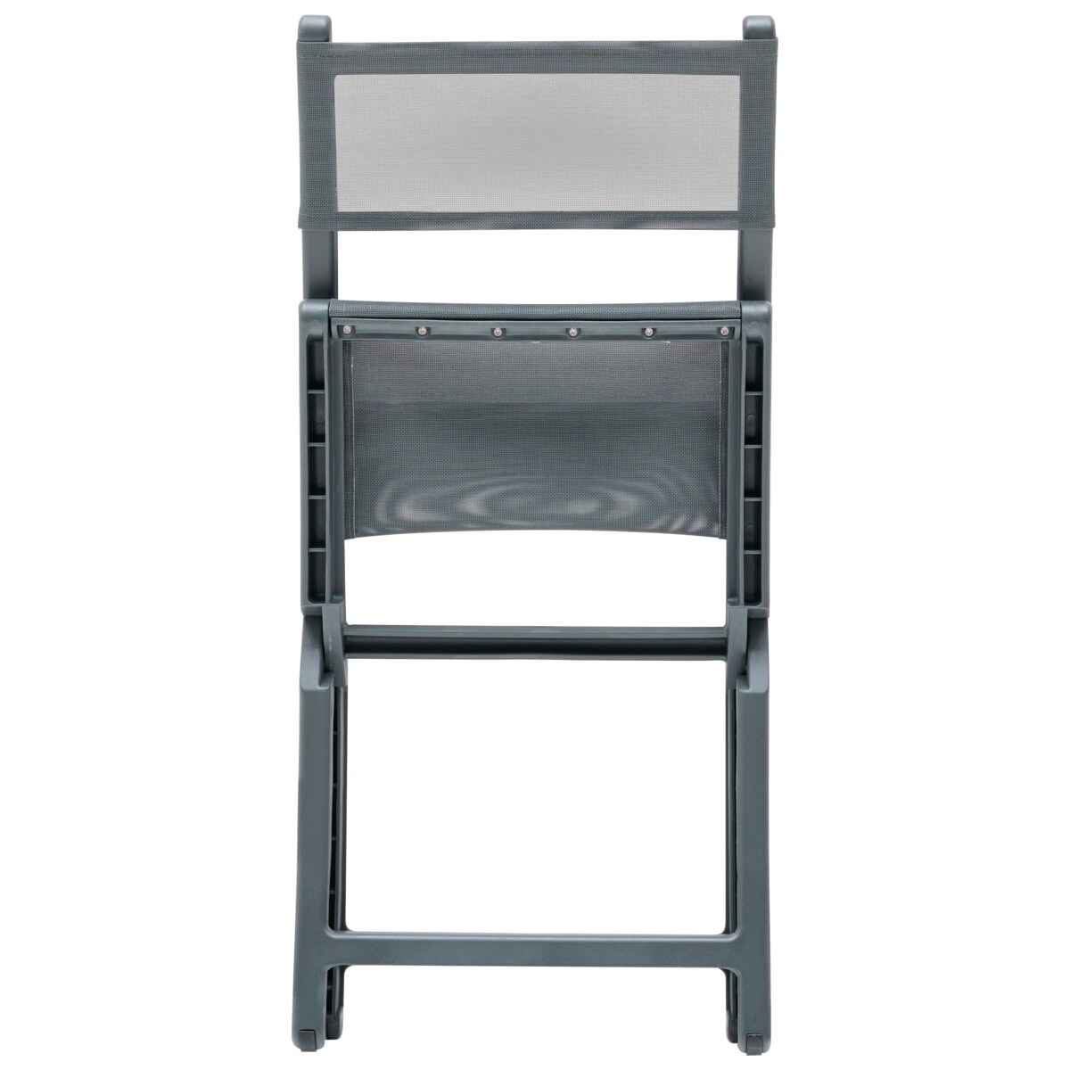 Zestaw 4 krzeseł ogrodowych TALCA Ciemnoszary