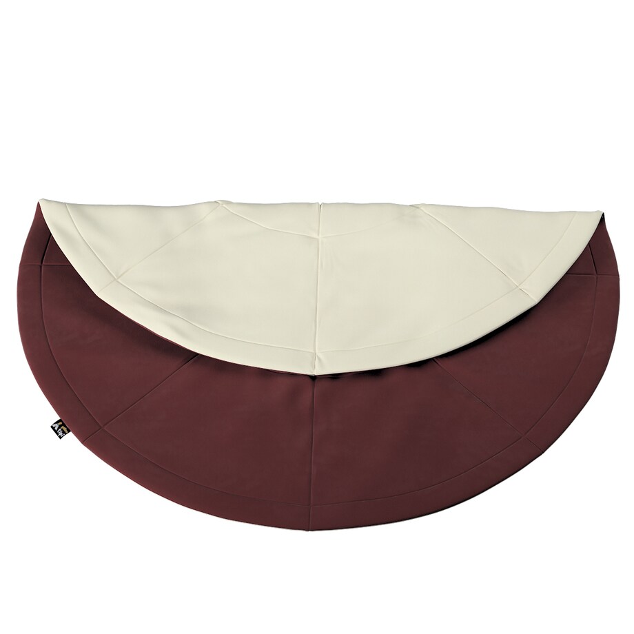 Mata okrągła, bordowy, 130cm, Posh Velvet