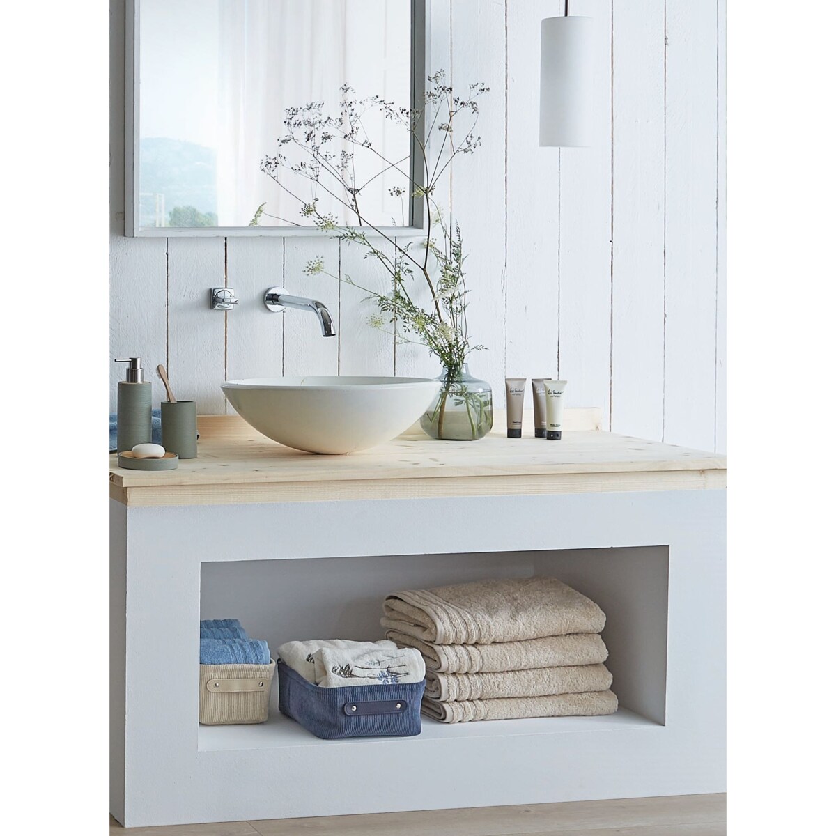 Kleine Wolke Bedford Pojemnik łazienkowy niebieski S tworzywo sztuczne