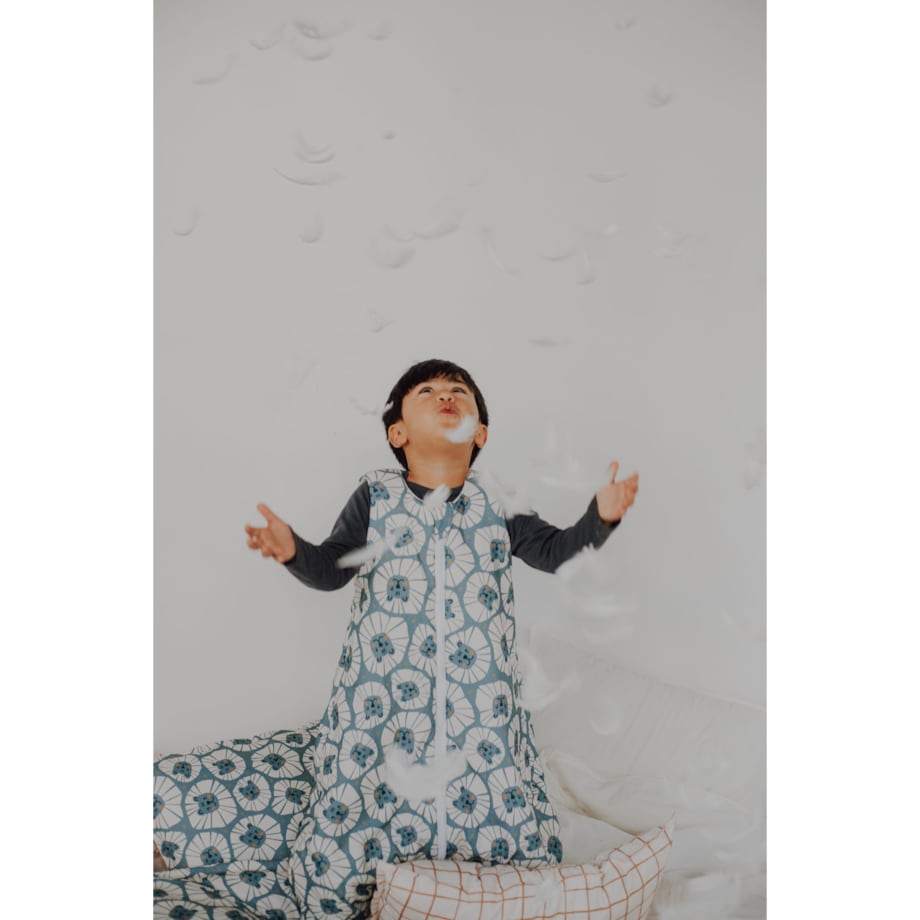 Śpiworek do spania z nogawkami denim lions - M