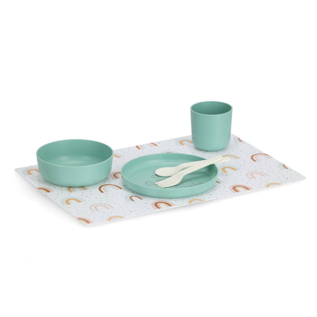 Plastikowa mata pod talerz RAINBOW, 45 x 30 cm