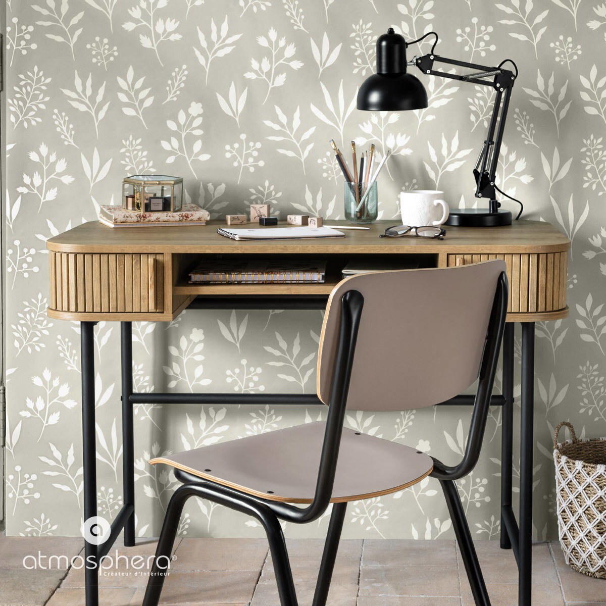 Biurko COLVA, efekt drewna dębowego, 105 x 60 x 75,1 cm