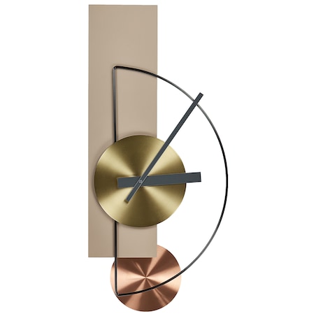 Zegar ścienny CEVINS 31 cm Metal Beżowy