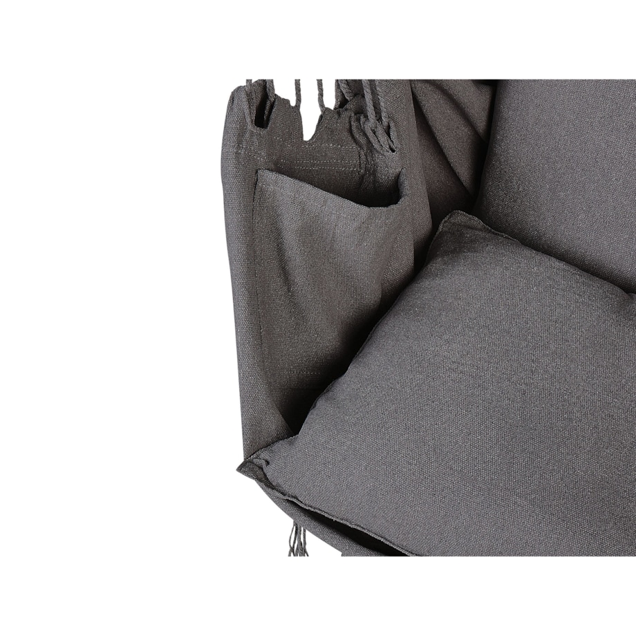 Fotel wiszący huśtawka  bawełniany szary BONEA