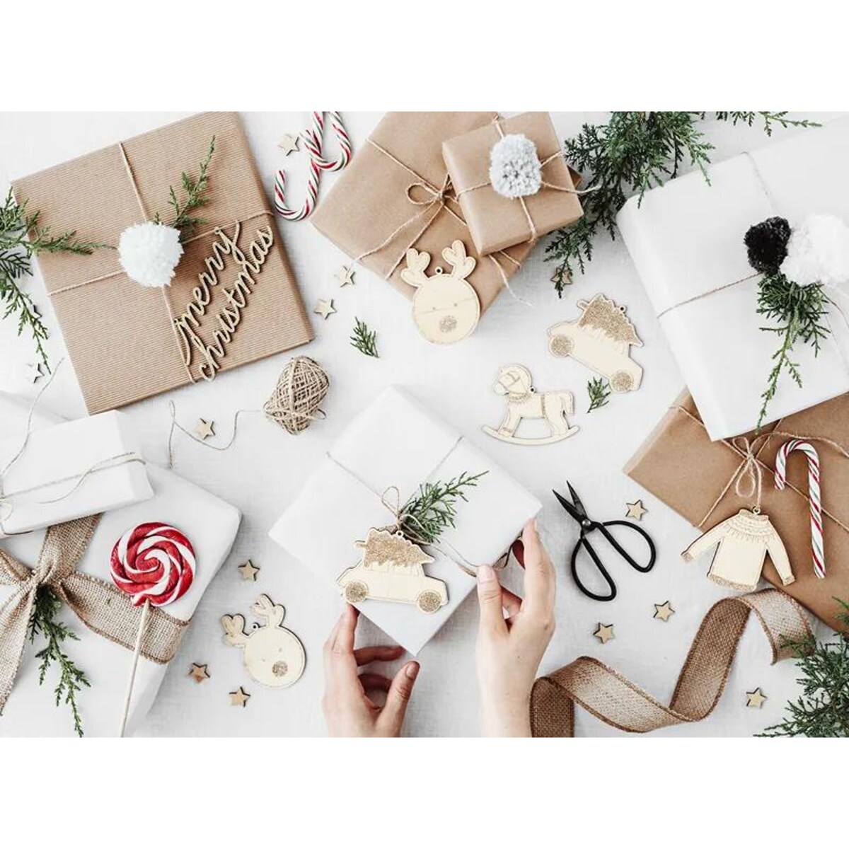 Zawieszki dekoracyjne Święta, mix