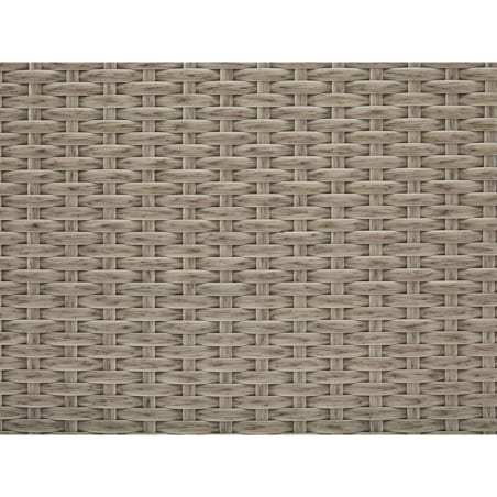 Skrzynia ogrodowa z technorattanu 155 x 75 cm beżowoszara MODENA