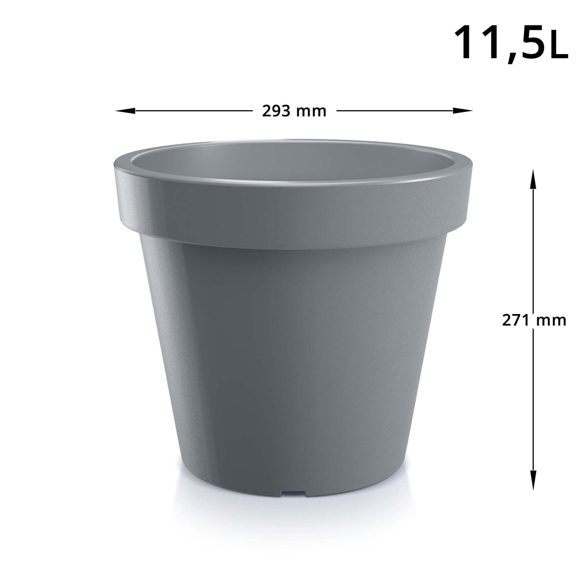 Donica Ogrodowa Okrągła Doniczka Na Taras 29,3 Cm