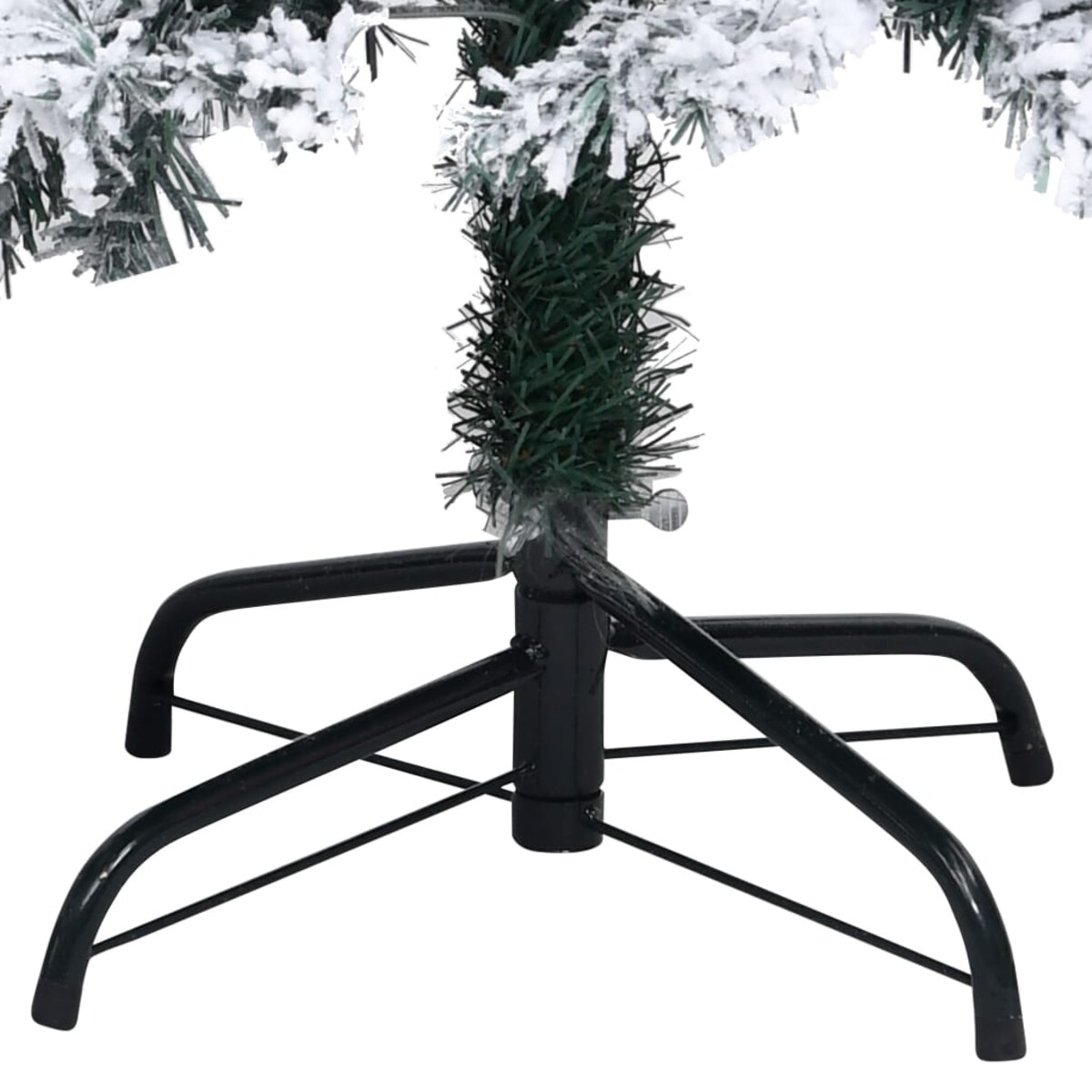 vidaXL Sztuczna choinka, ośnieżona, zielona, 210 cm, PVC