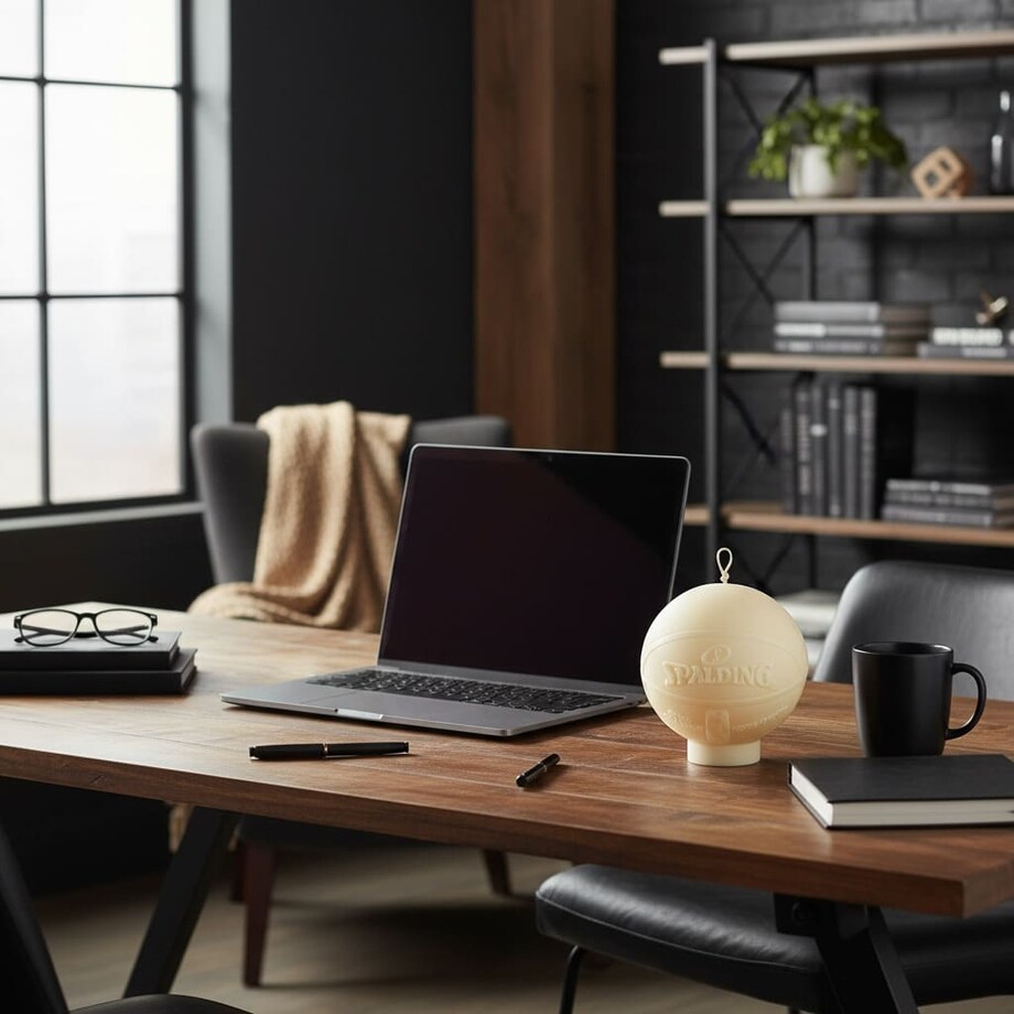 Świeca sojowa Inspired Ball – ręcznie robiona piłka, nowoczesna dekoracja i prezent dla niego