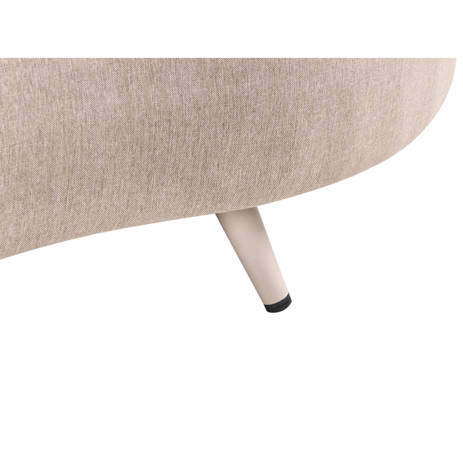 Sofa ogrodowa dla 3 osób PARORI Prawostronny Beżowy