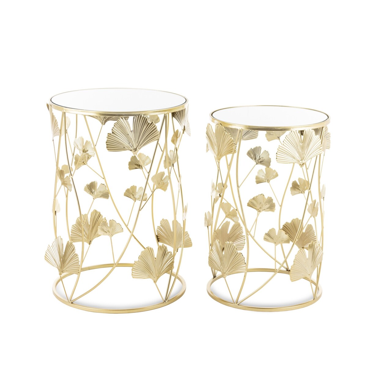 Stolik kawowy 2 szt. 55x38x38 i 50x33x33 cm BILOBA