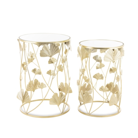 Stolik kawowy 2 szt. 55x38x38 i 50x33x33 cm BILOBA