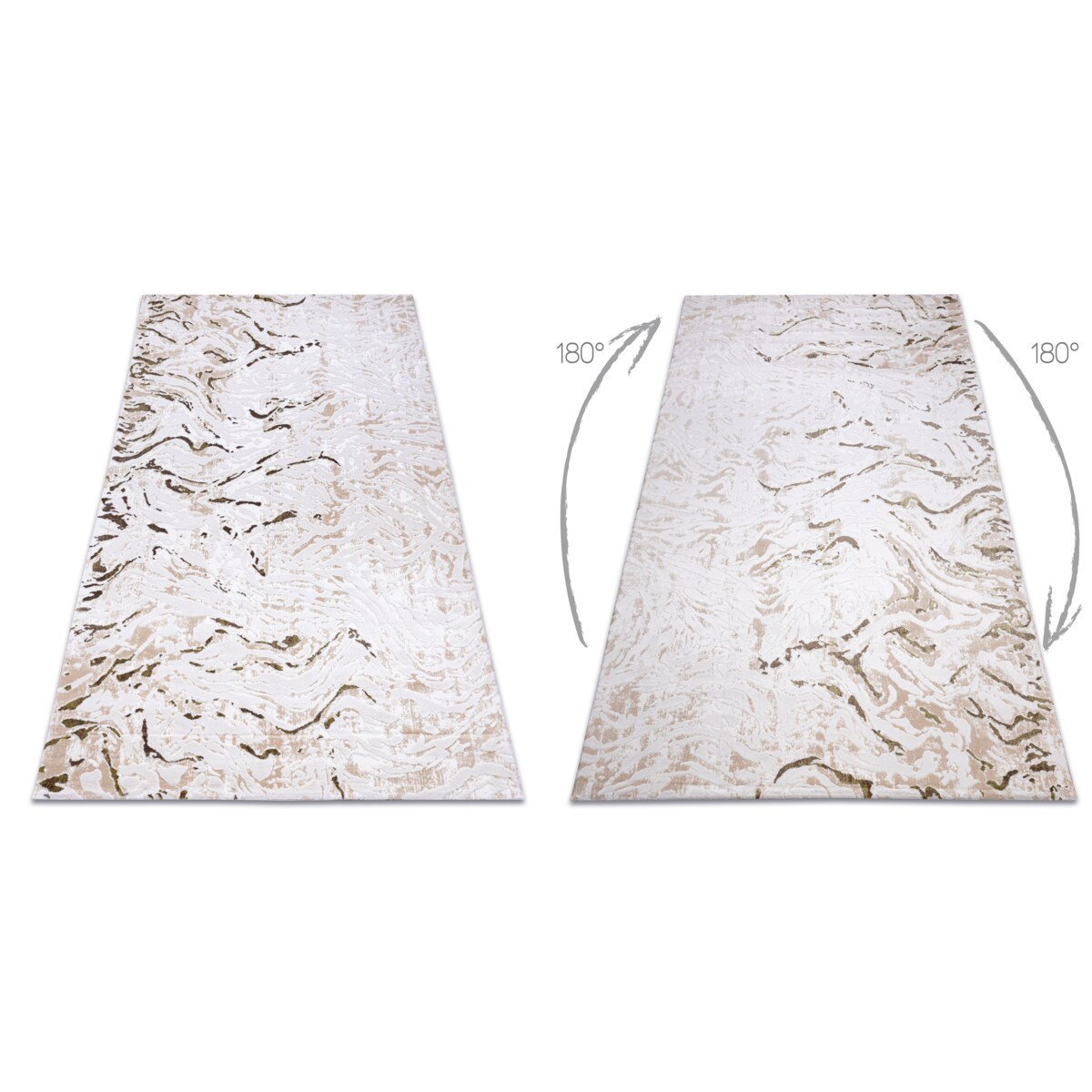 Dywan AKRYL DIZAYN 123 beż / zielony 160x230 cm