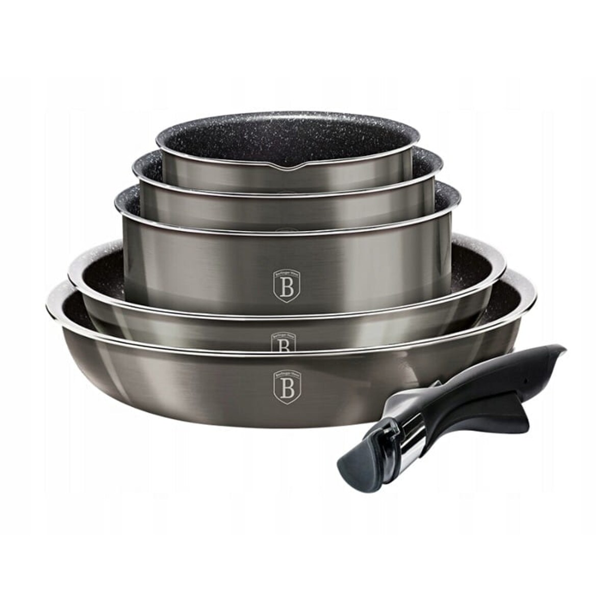 Zestaw 12 elementów garnki, patelnie, akcesoria BerlingerHaus BH-1686