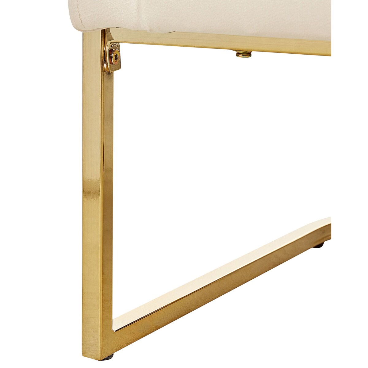 Fotel welurowy beżowy SIRKKA