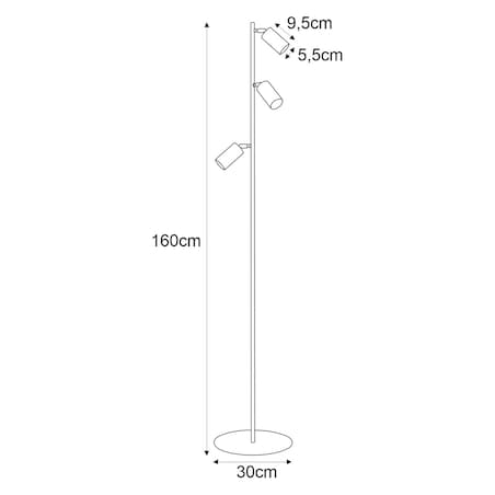 Lampa podłogowa K-4419 z serii KAYLA