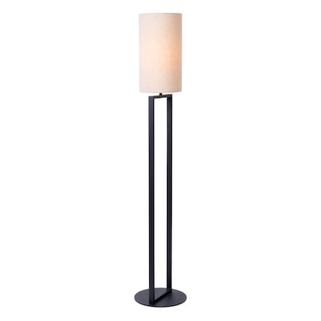 Podłogowa lampa z abażurem Herman 30762/81/38 Lucide beżowy czarny