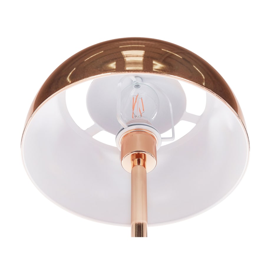 Lampa podłogowa metalowa miedziana SENETTE