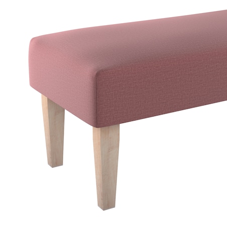 Ławka, jasna śliwka - welwet, 100 x 40 x 40 cm, Ingrid