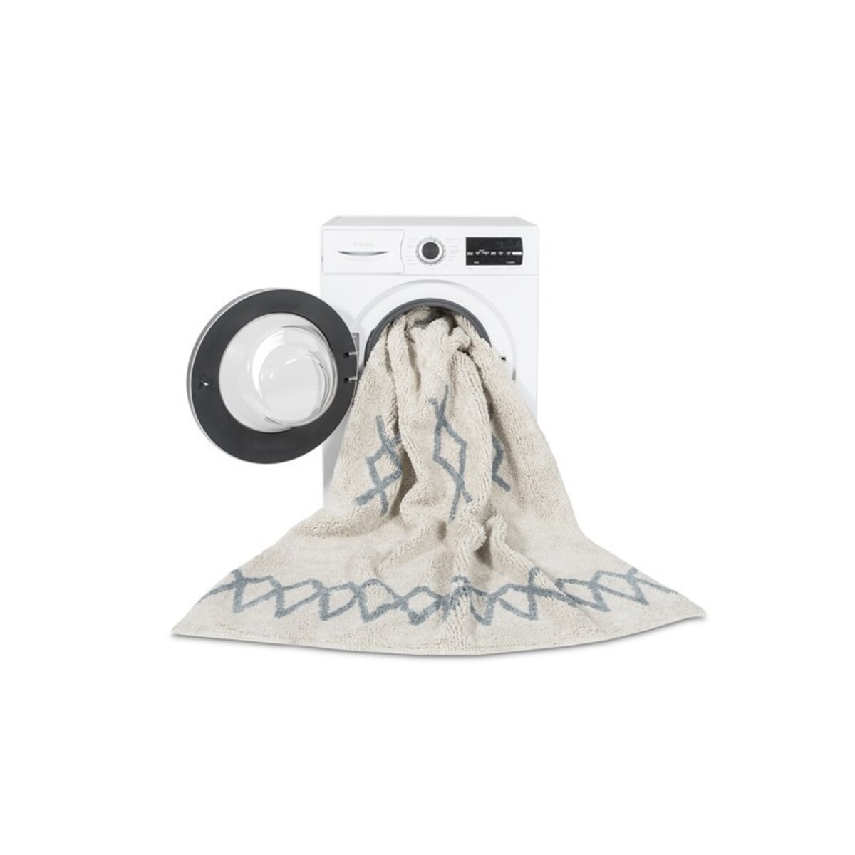 Dywan Bawełniany Atlas Natural Vintage Blue 120x160 cm Lorena Canals