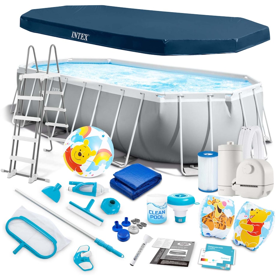 Basen stelażowy ogrodowy Intex 503x274 zestaw 21w1 26796