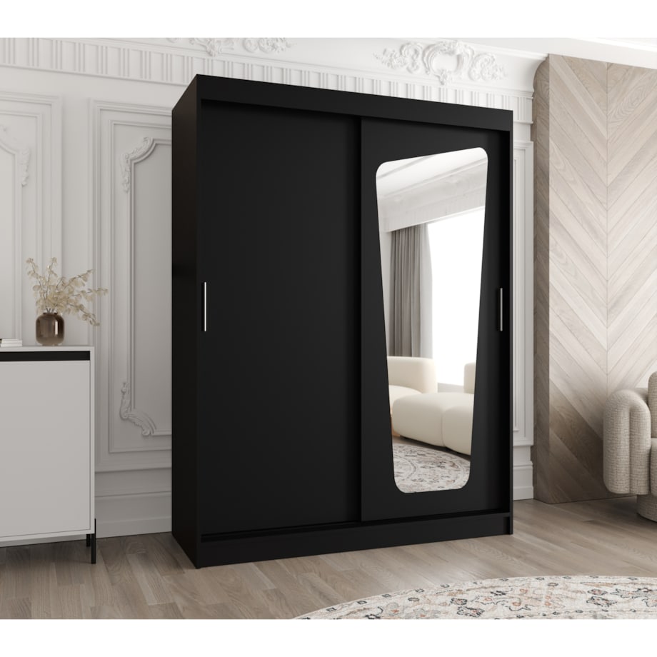 Szafa przesuwna MOKA 150 czarny