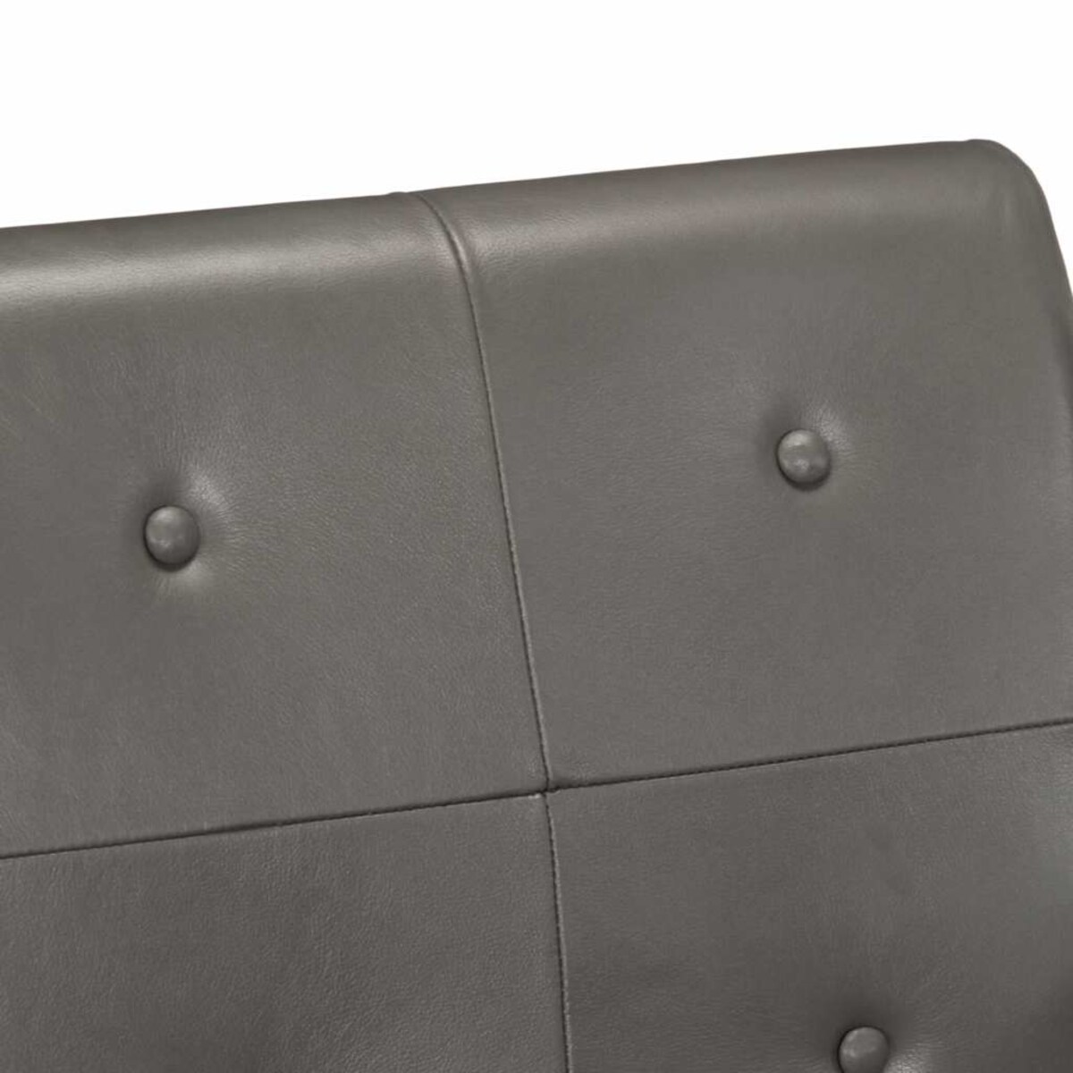 vidaXL Fotel, szary, skóra naturalna