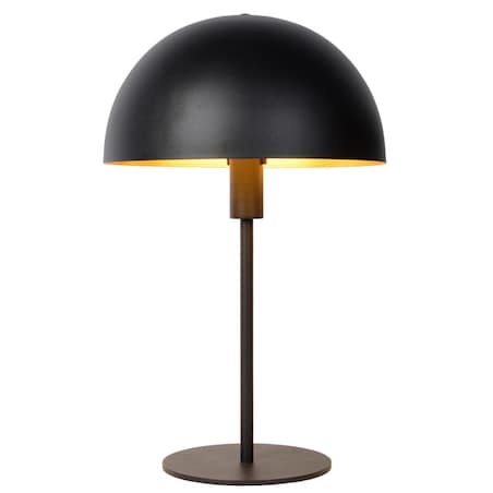 Stojąca LAMPA biurkowa SIEMON 45596/01/30 Lucide stołowa LAMPKA kopuła metalowa czarna