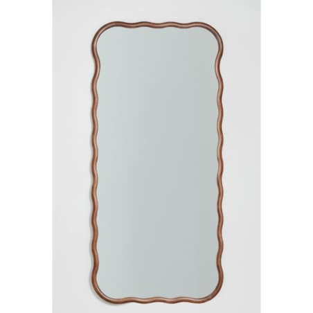 Lustro ścienne z drewna dębowego Aldreu 95x200 cm