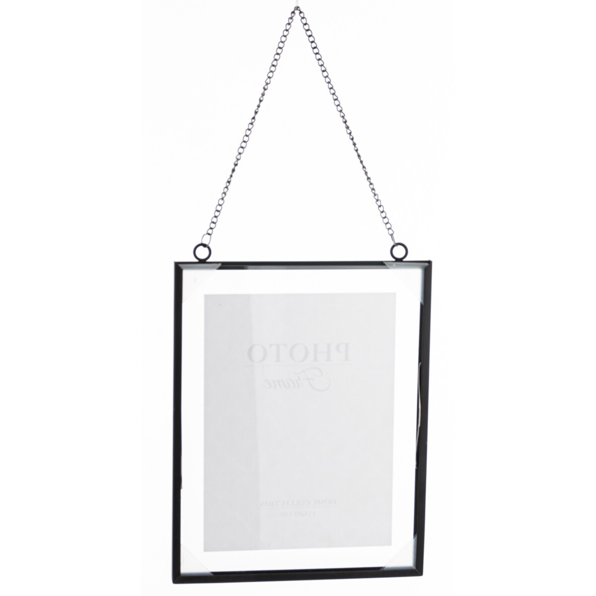 Ramka wisząca na łańcuszku 43x19,5x1,5 cm RANTE-4 czarna small