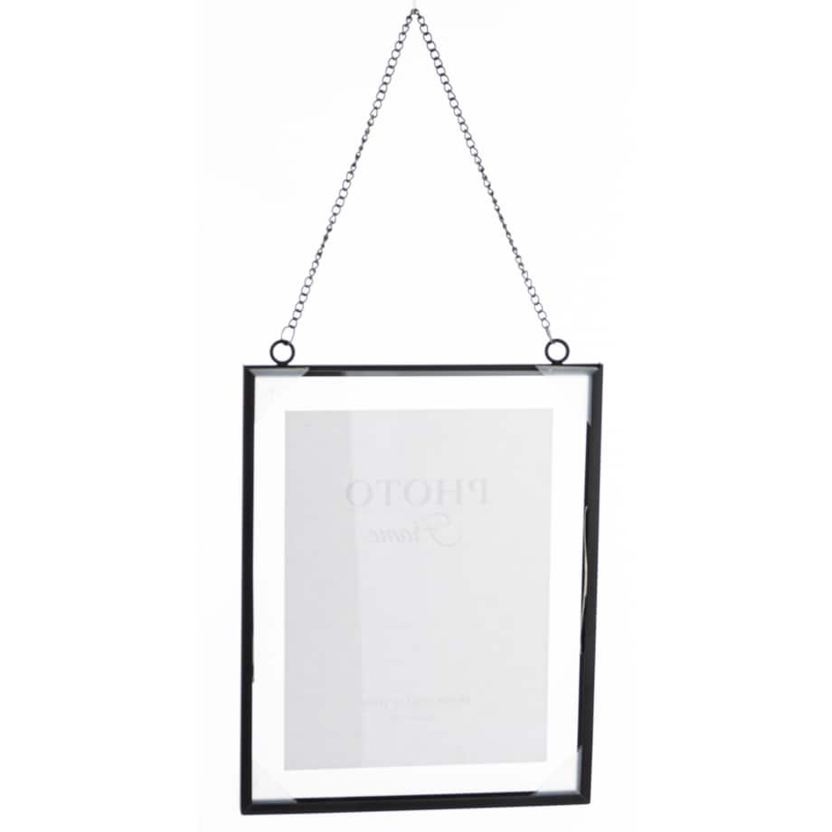 Ramka wisząca na łańcuszku 43x19,5x1,5 cm RANTE-4 czarna small