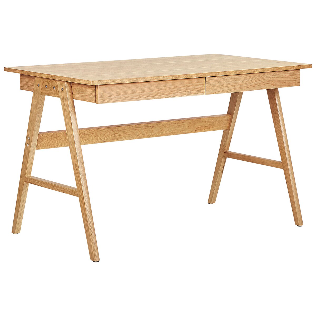 Biurko SHESLAY Jasnobrązowy 120 cm 70 cm z szufladami