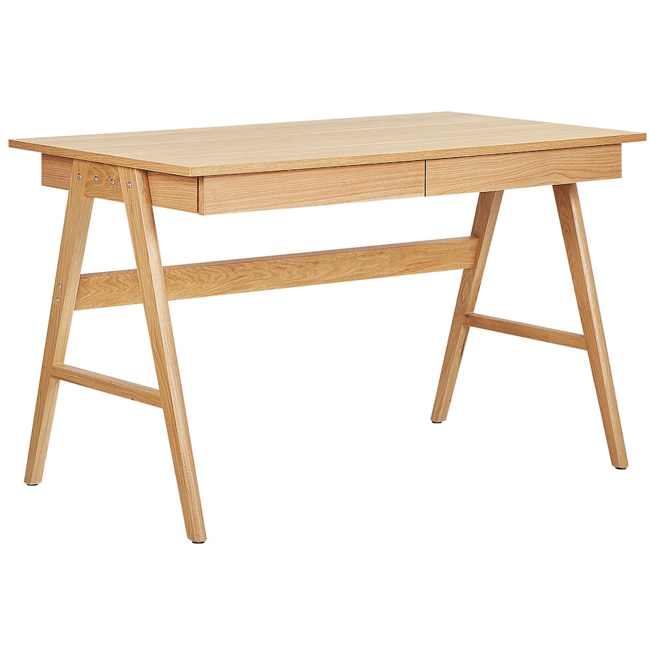 Biurko SHESLAY Jasnobrązowy 120 cm 70 cm z szufladami