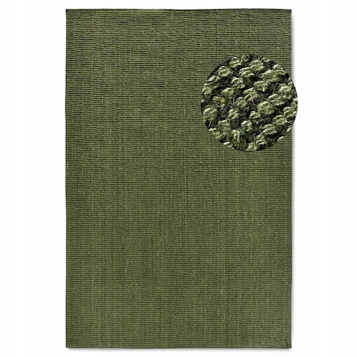 DYWAN naturalny z juty Villeroy & Boch Bouclé 200x290cm w kolorze zielonym khaki