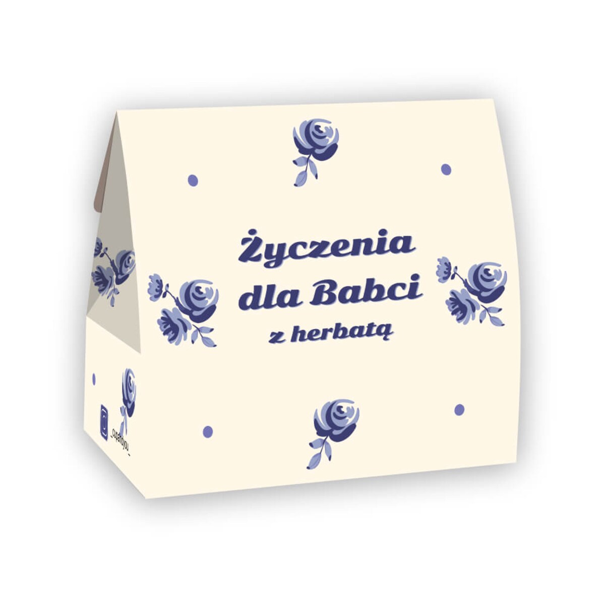 Gotowy zestaw prezentowy Życzenia dla Babci herbata sypana liściasta PREMIUM 5 saszetek MIX różne smaki prezent upominek na Dzień Babci