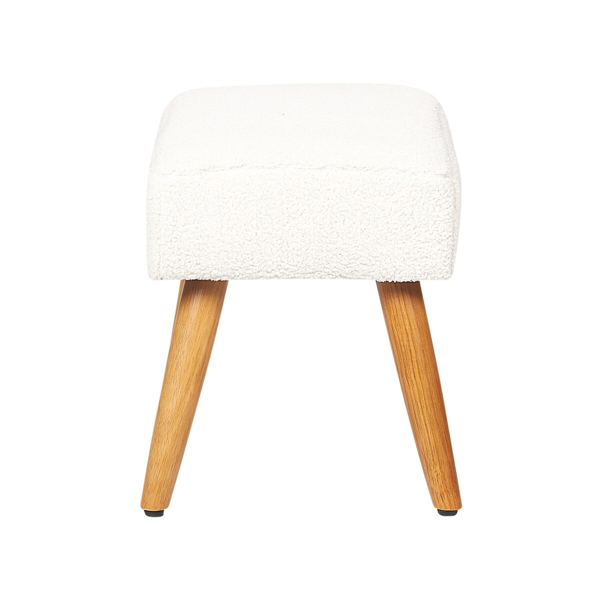 Stołek boucle biały TAKOMA