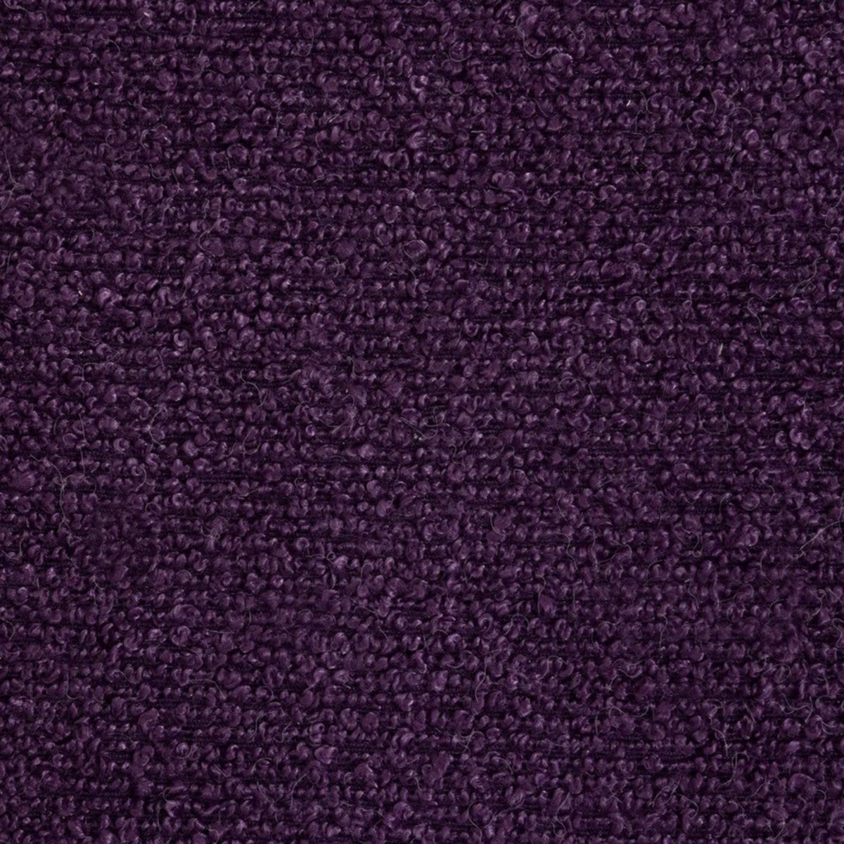 Pufa fioletowa bouclé 41x35 cm NAOMI
