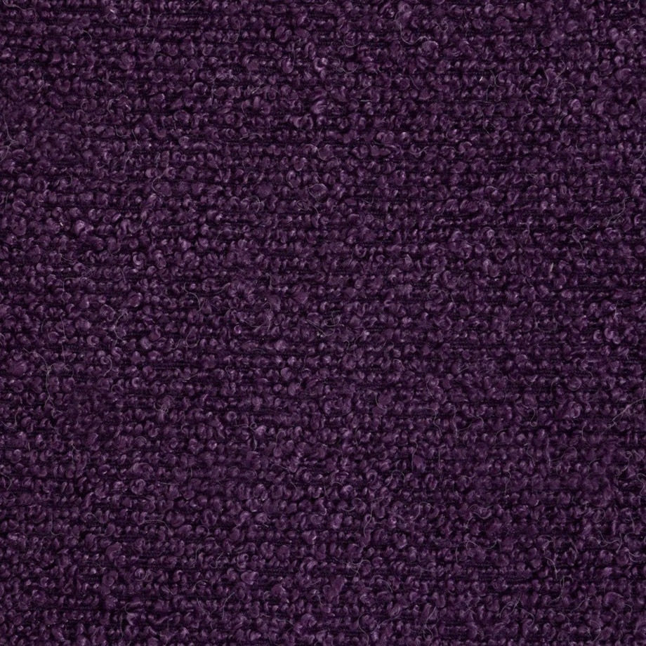 Pufa fioletowa bouclé 41x35 cm NAOMI