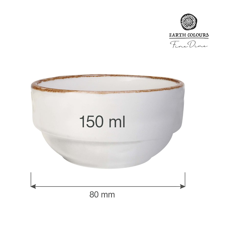 Miska sztaplowana Vanilla 80 mm, 150 ml